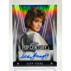 2024 Leaf Pop Century Sean Young Prismatic Silver Auto 14/25 SP Ace Ventura